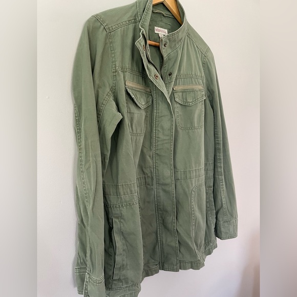 2/$20 Merona Jacket, unisex. size L. Army green. - Picture 2 of 6